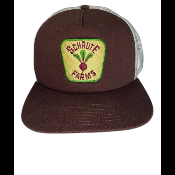 The Office Cap Hat Unisex Snapback Color Brown Schrute Farms Truckers Cap - Picture 1 of 5